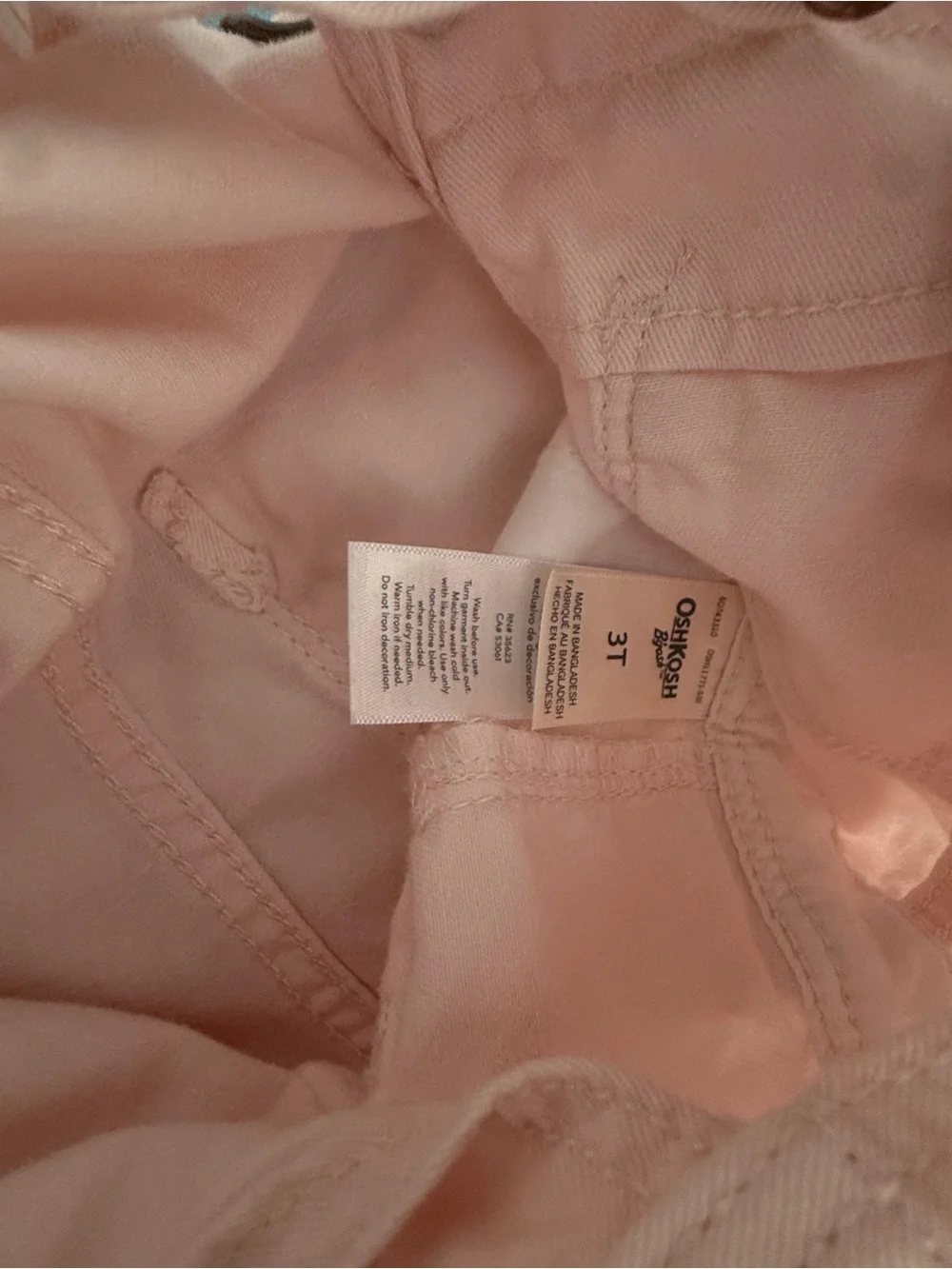 OshKosh B'gosh Pale Pink Toddler Overalls